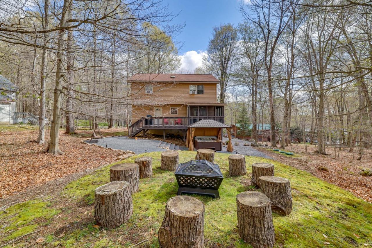 Cozy Big Bass Lake Home With Hot Tub And Game Room! Gouldsboro ภายนอก รูปภาพ